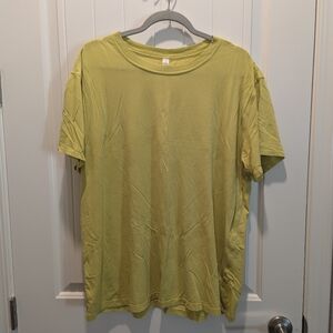 Lululemon Women's Neon Yellow T-Shirt